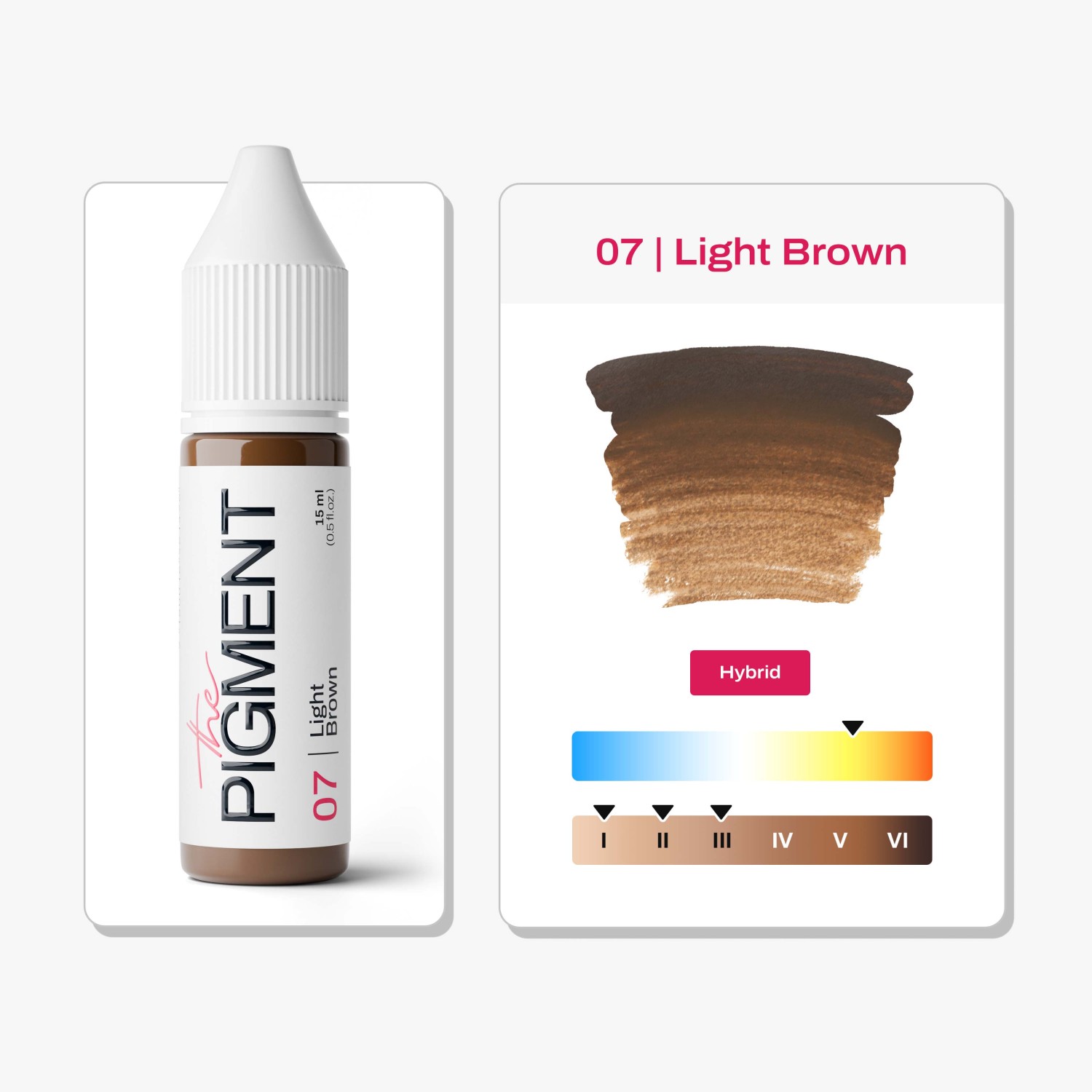 THE PIGMENT წარბის პიგმენტი Light Brown 15 მლ.